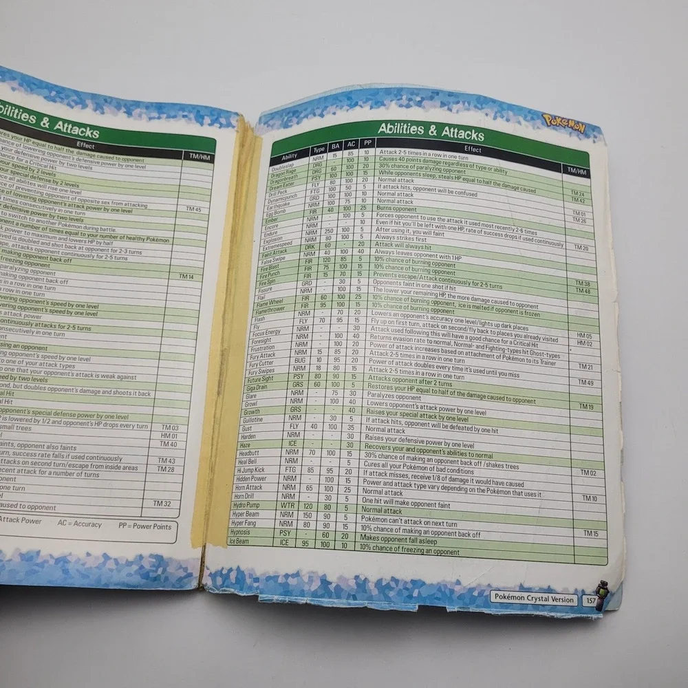 Pokemon Crystal Version Nintendo Power Official Player's Guide Strategy